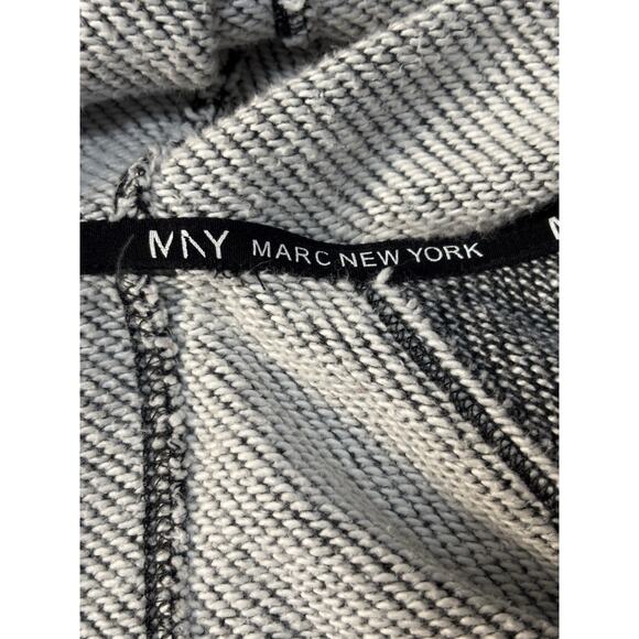 Marc New York Women's L Gray Hoodie Athleisure Textured Colorblock Gorpcore - Picture 4 of 7